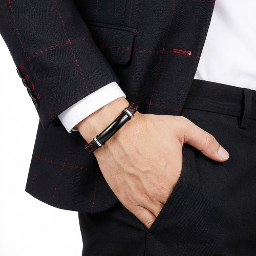Men's Leather Bracelet 14005