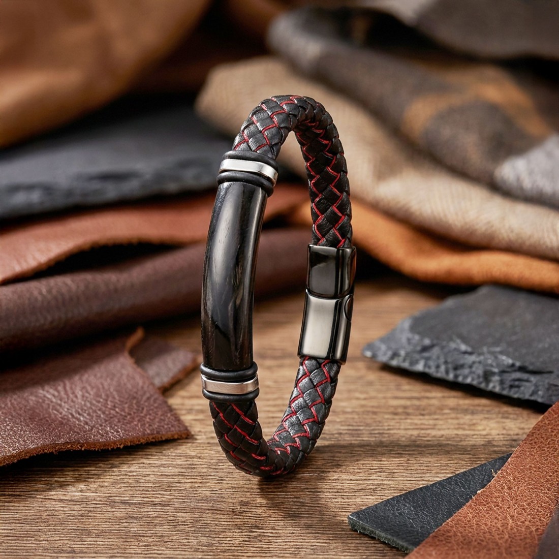 Men's Leather Bracelet 14005