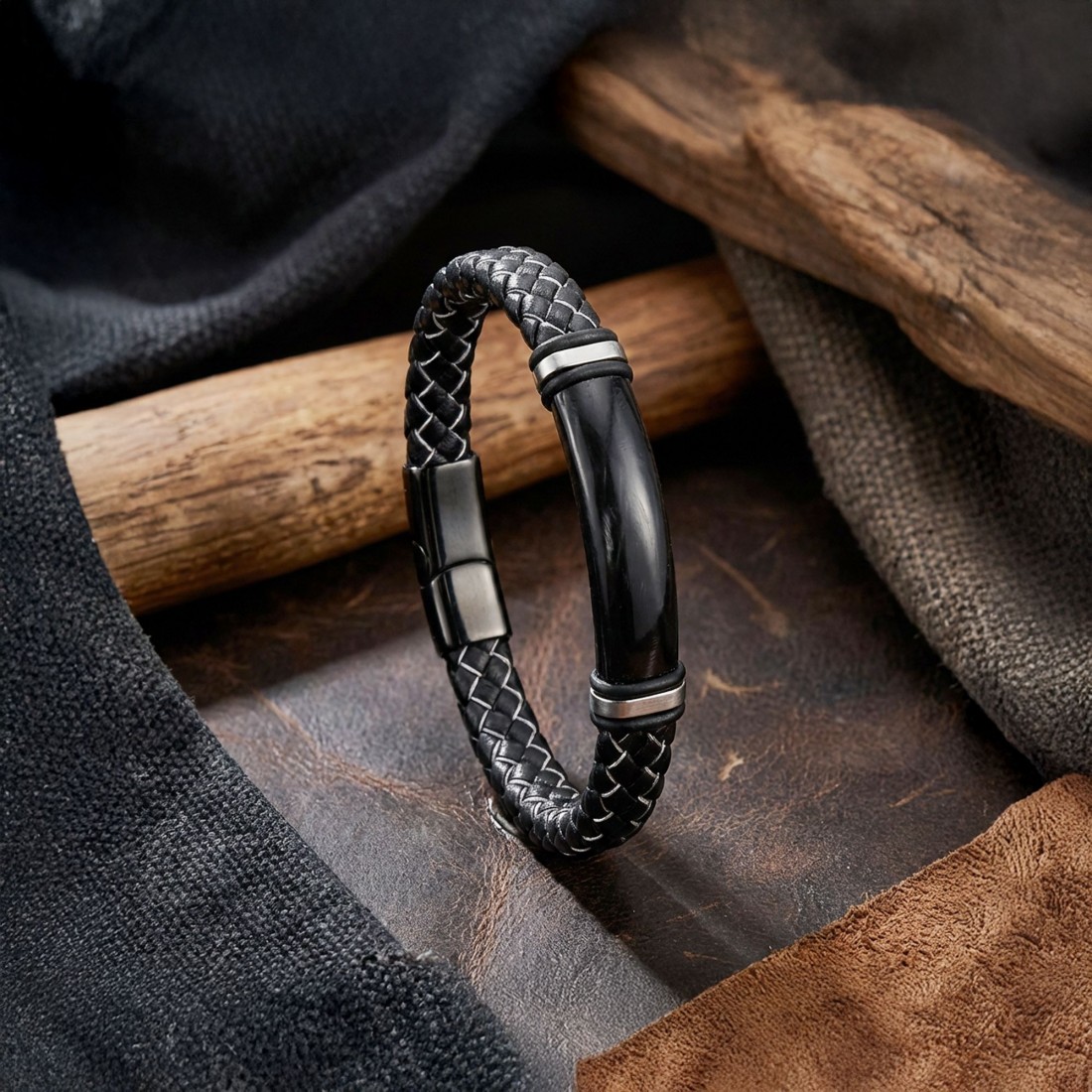 Men's Leather Bracelet 14011