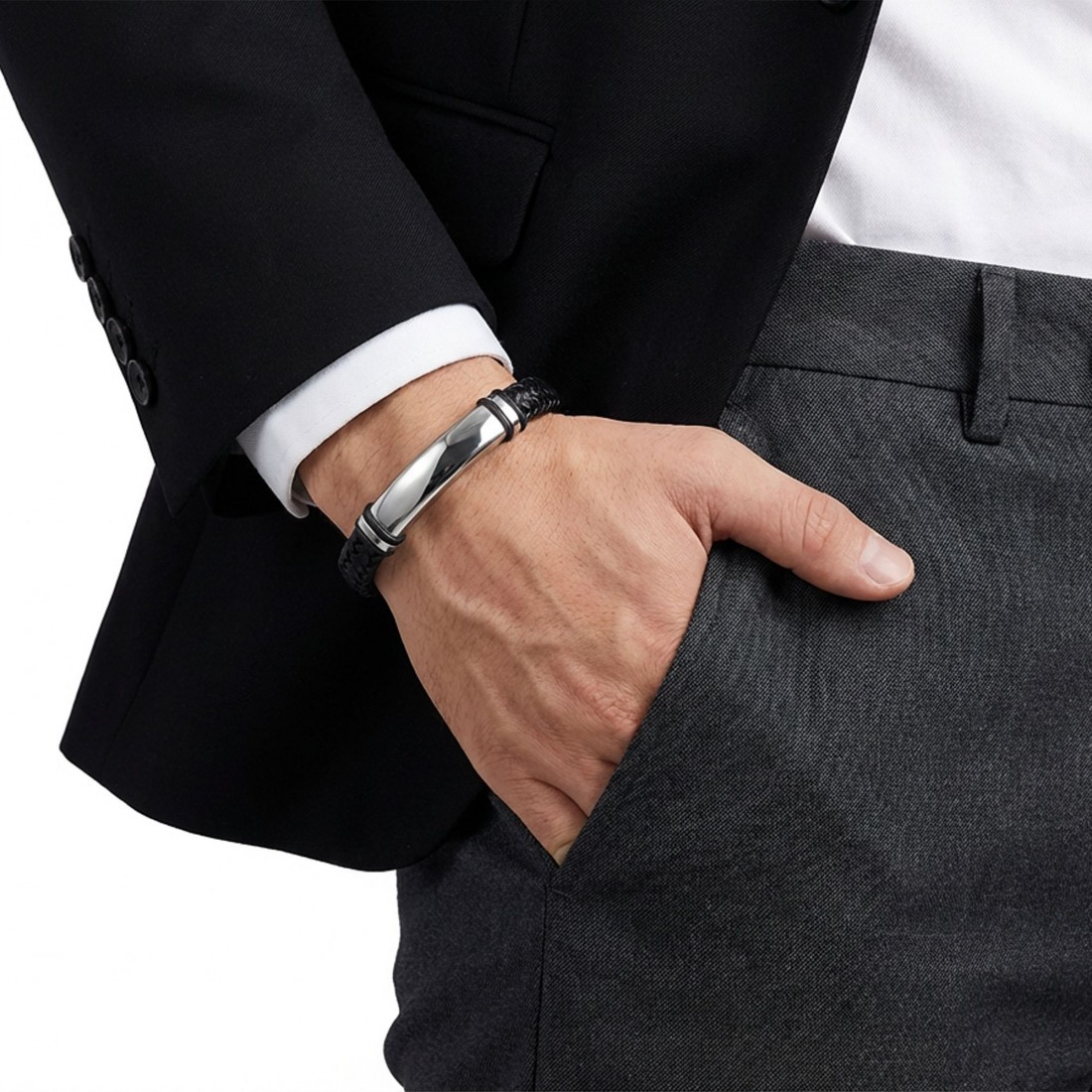 Men's Leather Bracelet 13991