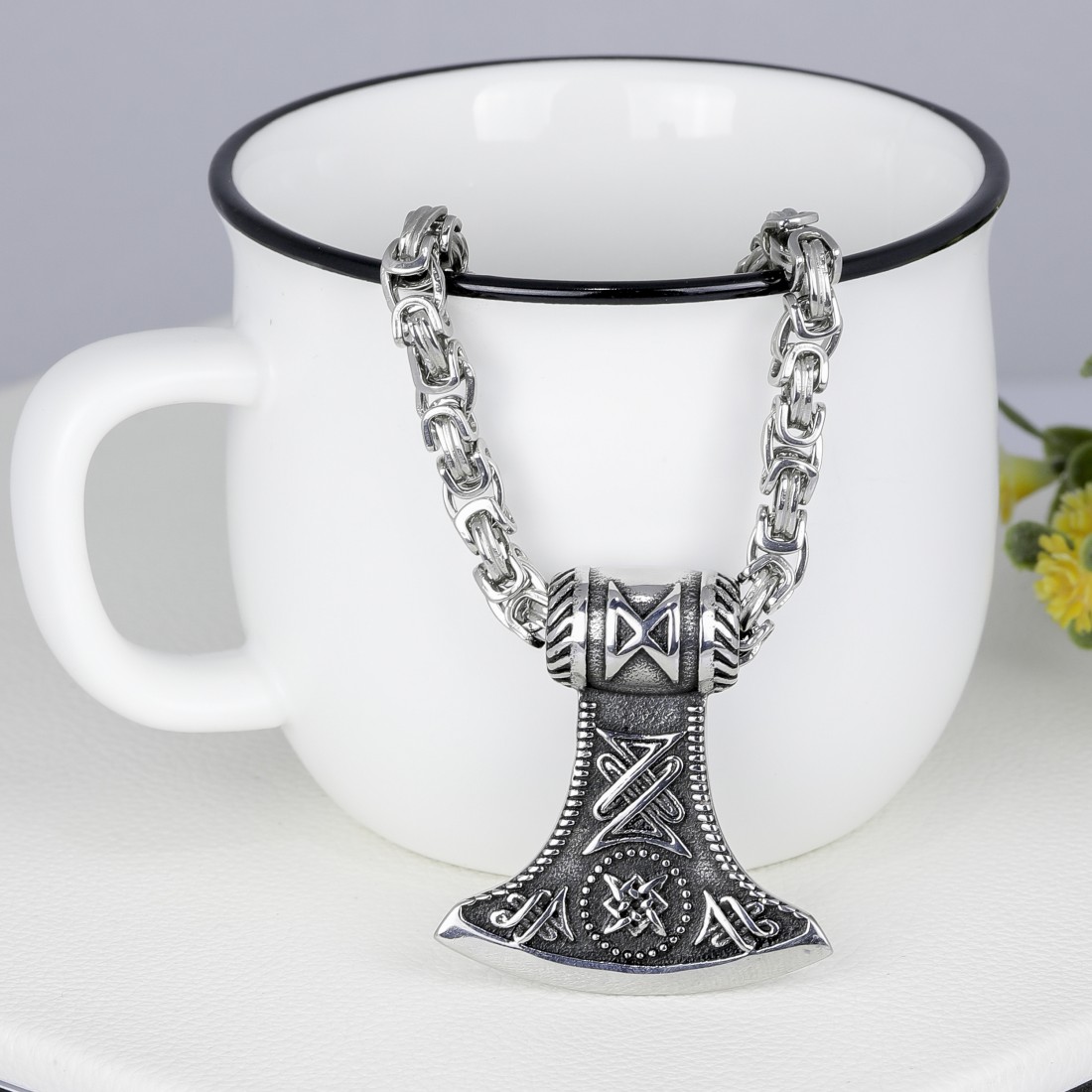 Toptan İskandinav Balta Başı Çelik Kolye Ucu Fiyatları