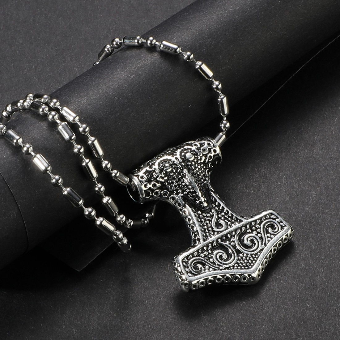 Toptan İskandinav Viking Thor Paslanmaz Çelik Kolye Ucu Büyük Boy Fiyatları