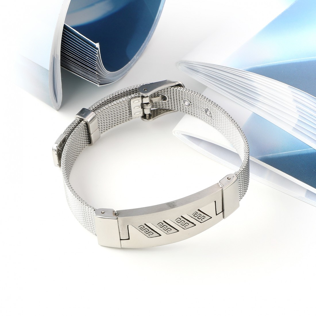 Toptan İşlemeli 316L Ayar Çelik Hasır Kordonlu Bileklik Fiyatları