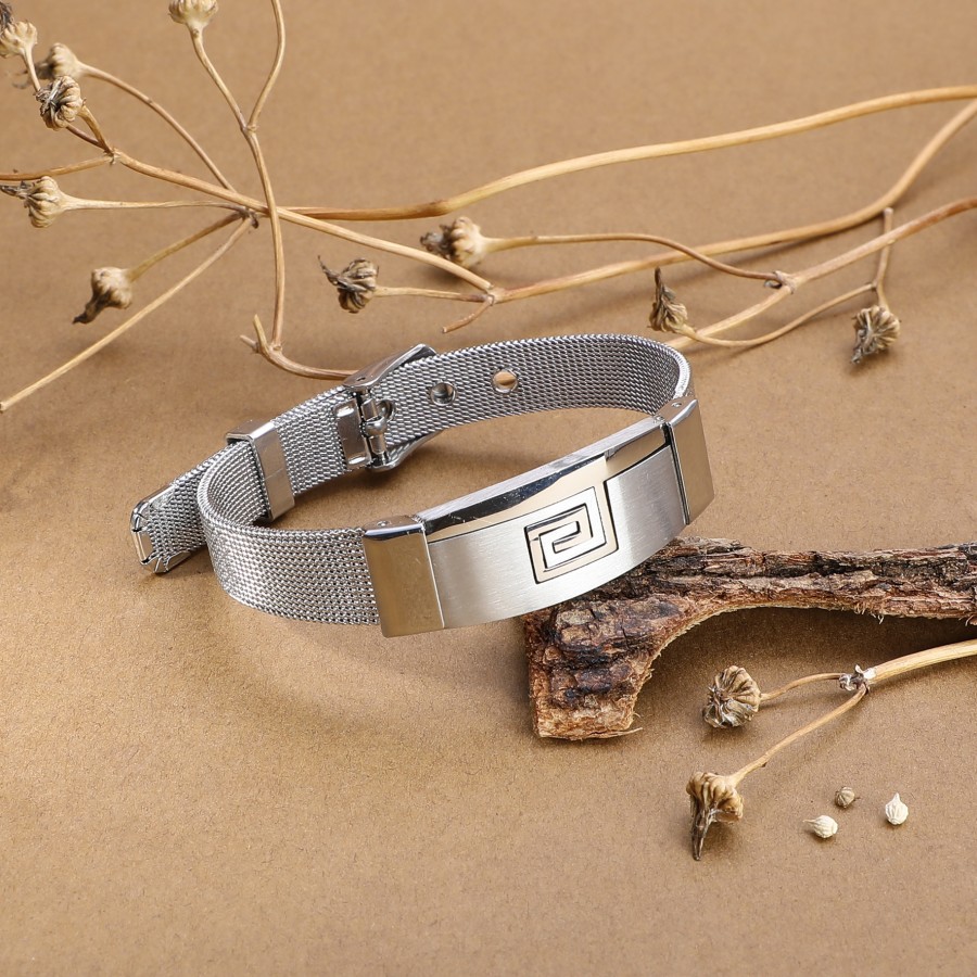 Toptan İşlemeli 316L Ayar Çelik Hasır Kordonlu Bileklik Fiyatları