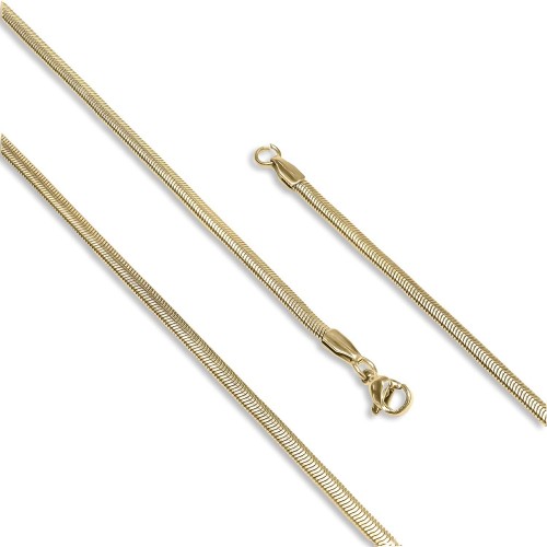 İtalyan Çelik Kolye 1,5mm X 3mm