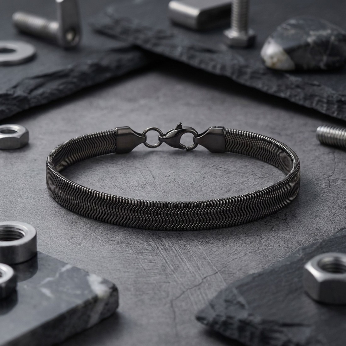 İtalyan Çelik Zincir Bileklik