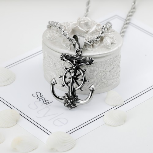 Jesus Çapa Çelik Kolye Ucu