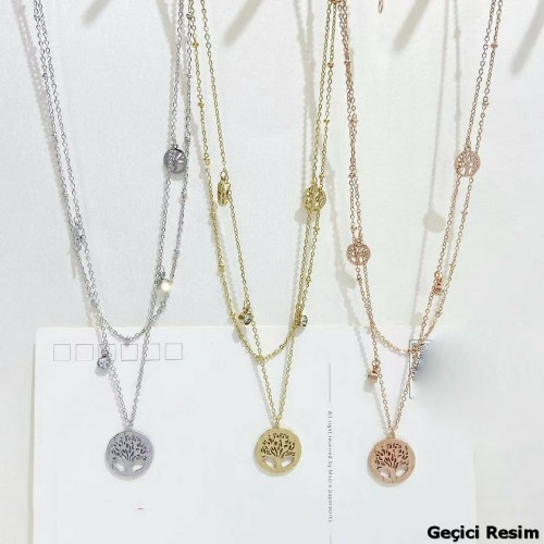 قلادة نسائية من الصلب 9738