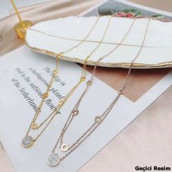 Kadın Çoklu Çelik Kolye