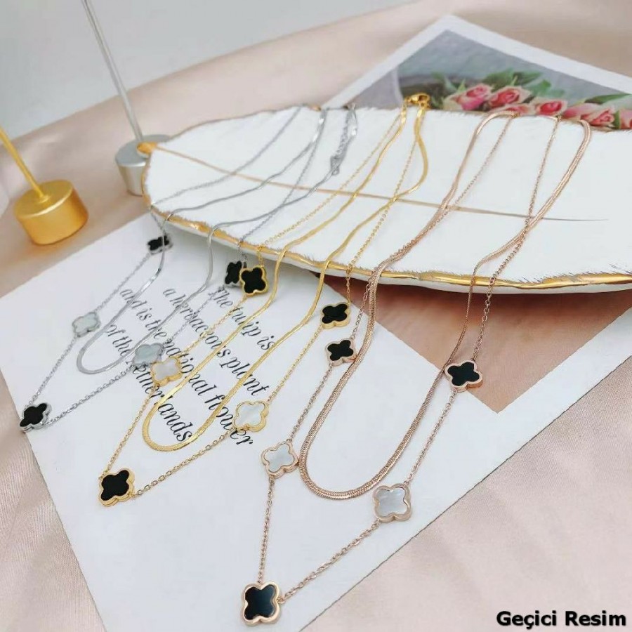 Kadın Çoklu Çelik Kolye