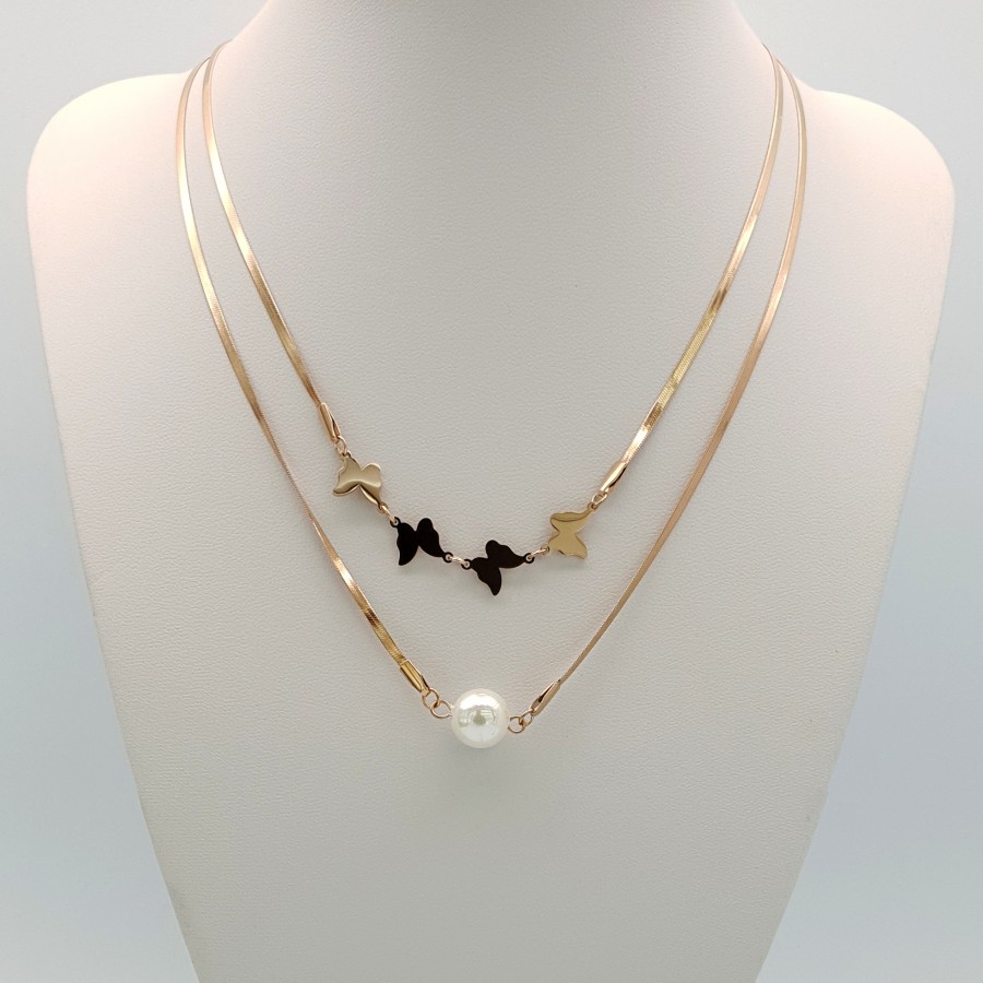 Kadın Çoklu Çelik Kolye