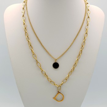 Women Steel Necklace 9810