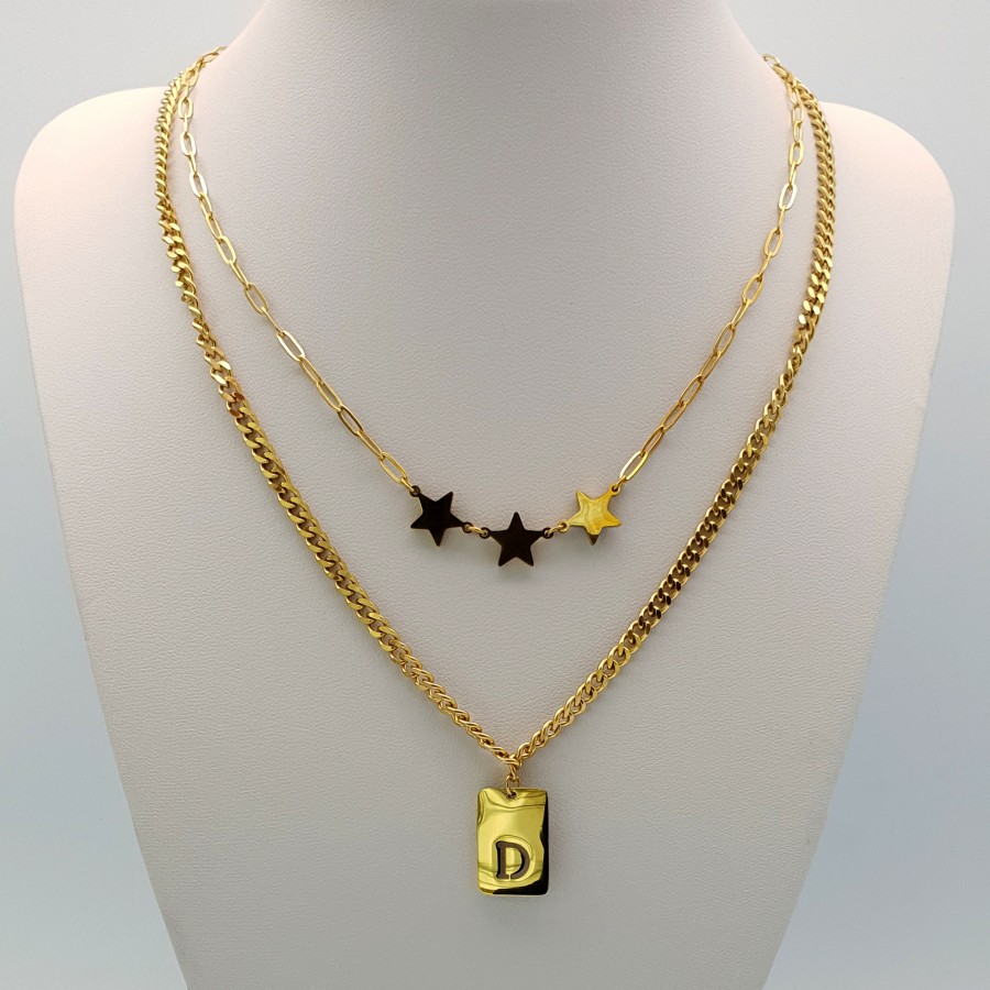 Kadın Çoklu Çelik Kolye