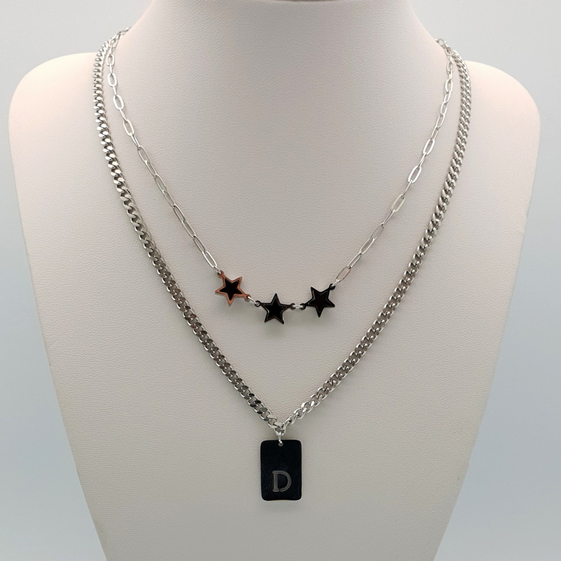 Kadın Çoklu Çelik Kolye