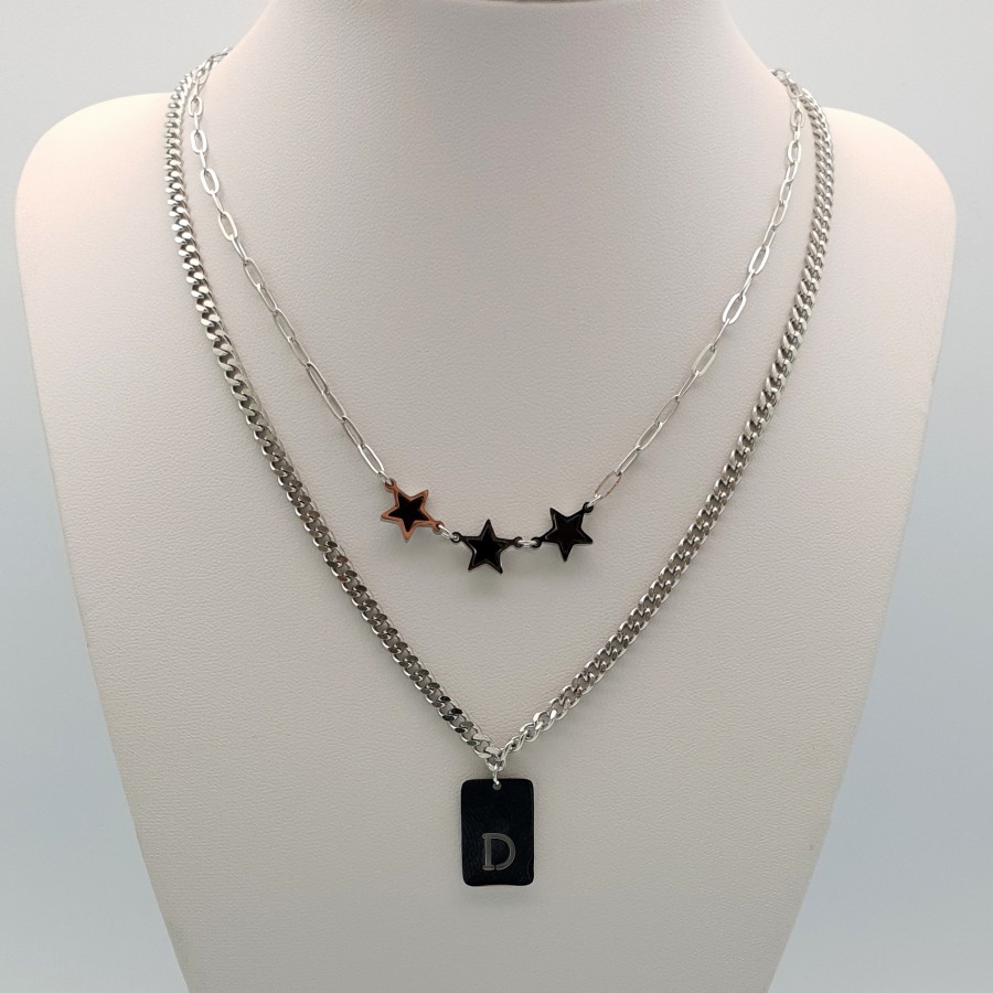 Kadın Çoklu Çelik Kolye