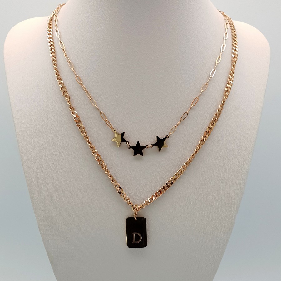 Kadın Çoklu Çelik Kolye