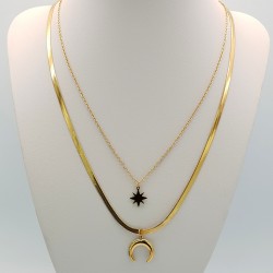 Women Steel Necklace 9822