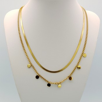 Kadın Çoklu Çelik Kolye