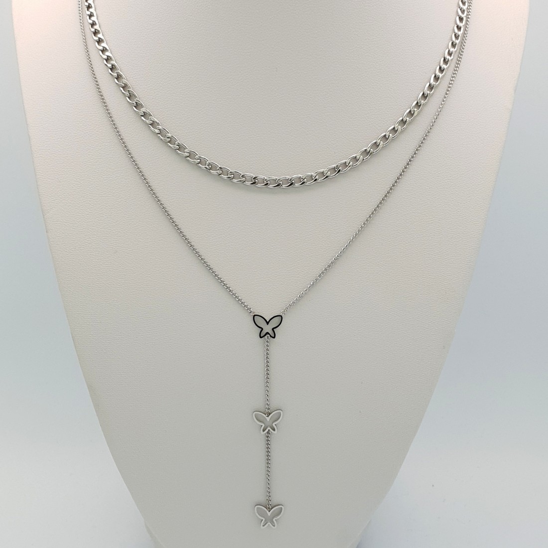 Kadın Çoklu Çelik Kolye