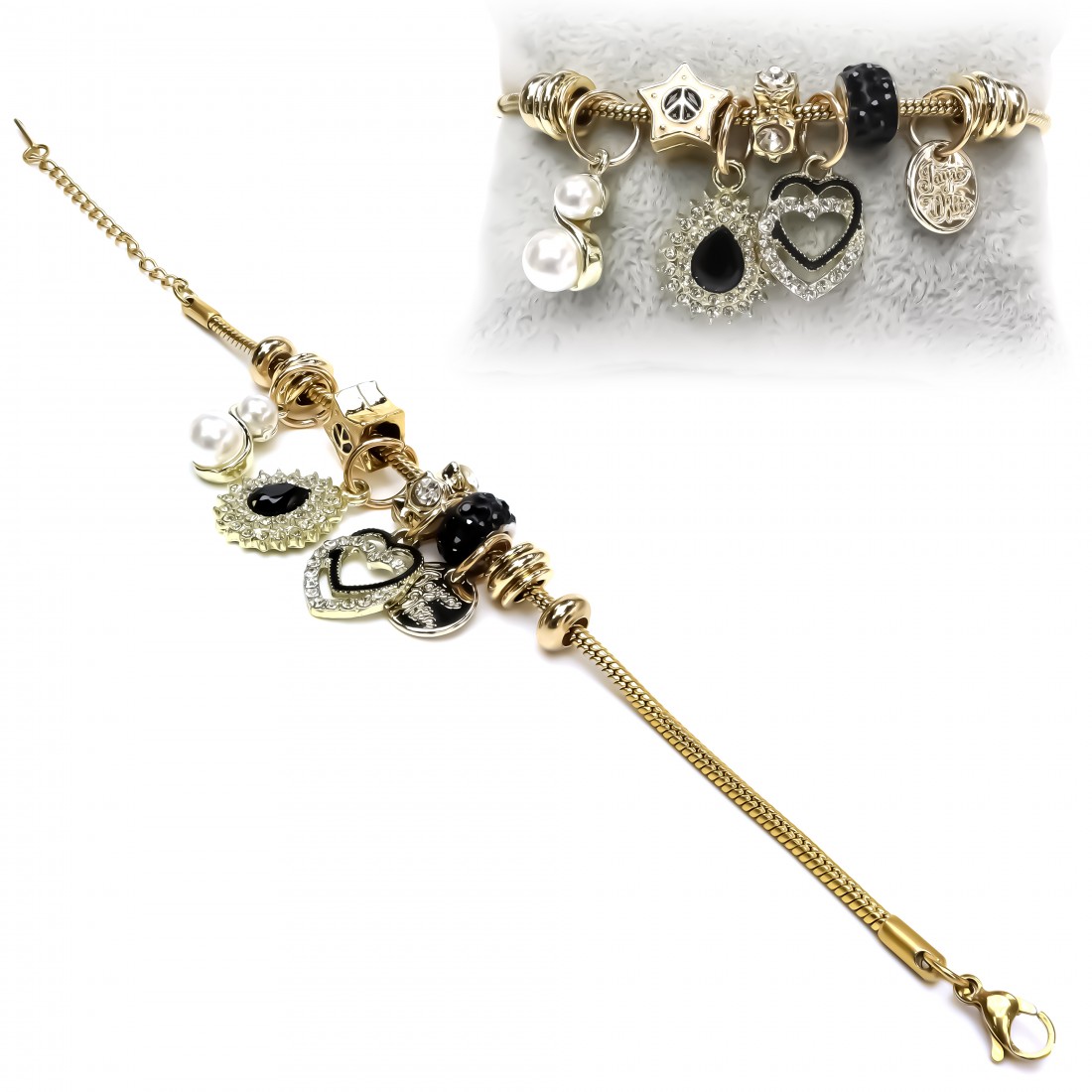 Kadın Pandora Çelik Bileklik