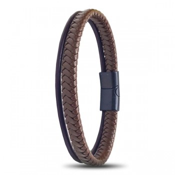 Kahverengi Çoklu Deri Bileklik