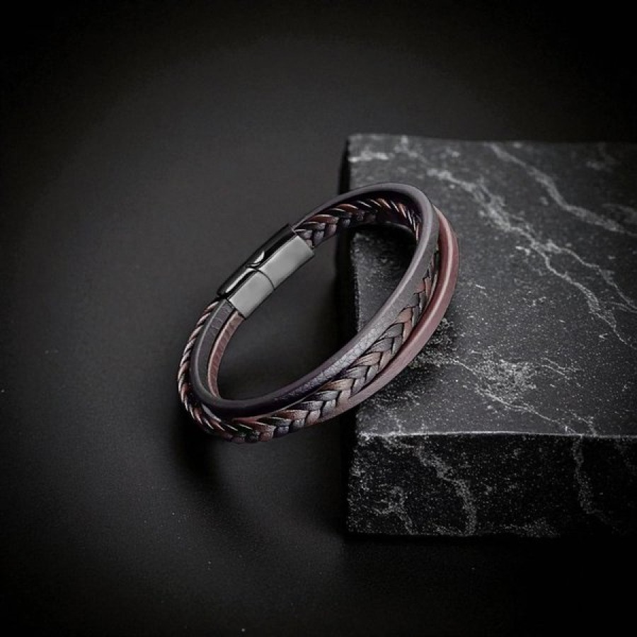 Men's Leather Bracelet 13828