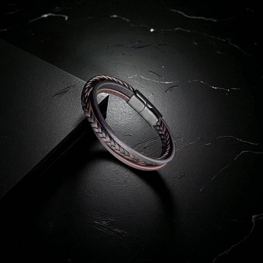 Men's Leather Bracelet 13828
