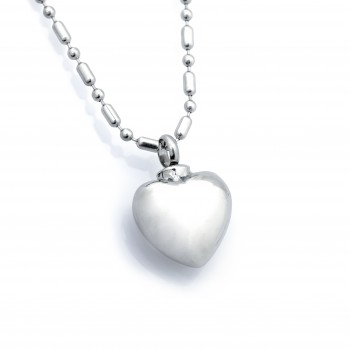 Kalp Çelik Kolye Ucu