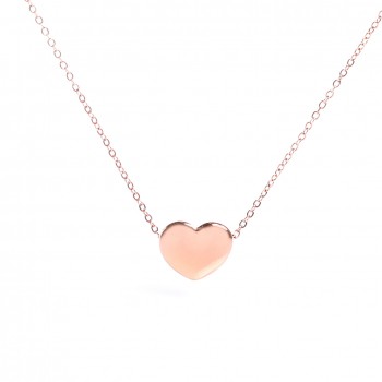 Kalp Figürlü Bayan Çelik Kolye