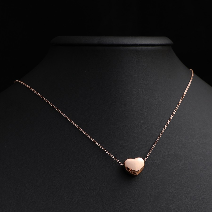 Toptan Kalp Figürlü Bayan Çelik Kolye Fiyatları