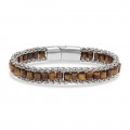 Men's Natural Stone Steel Bracelet 14051