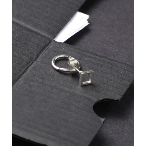 Kare Salantı Halka Küpe