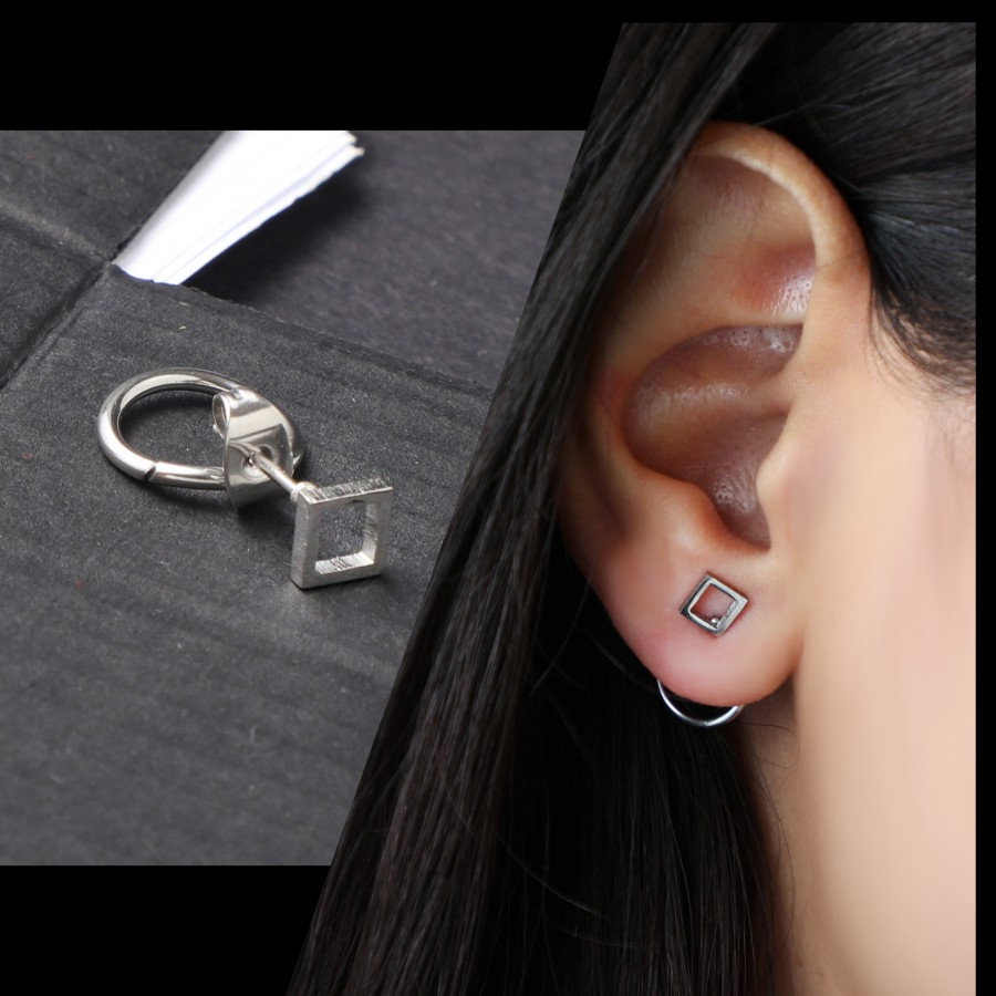 Toptan Kare Salantı Halka Küpe Fiyatları