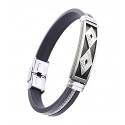 Kauçuk Hasır Çelik Bileklik