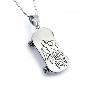 Kaykay Çelik Kolye Ucu