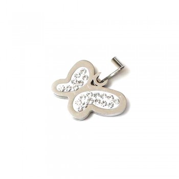 Kelebek Çelik Kolye Ucu