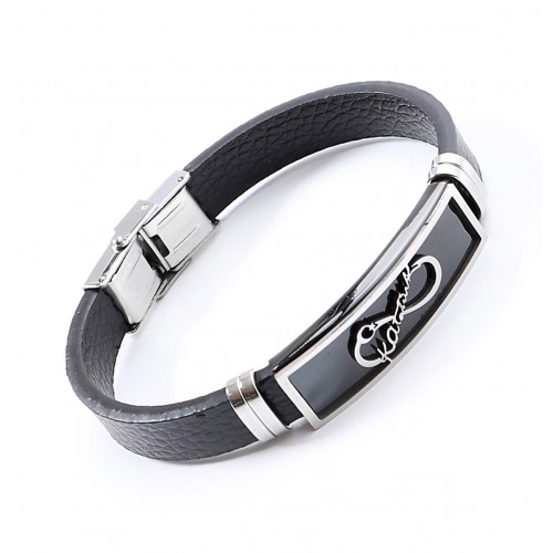 Kemal Atatürk Sonsuzluk Erkek Çelik Bileklik