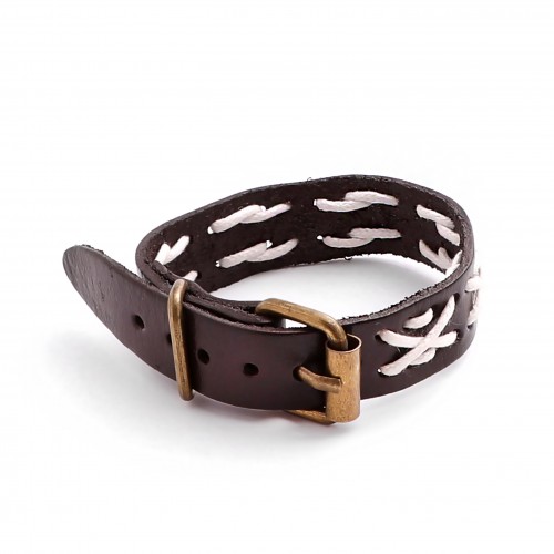 Kemer Tokalı Deri Bileklik