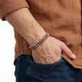 Men's Natural Stone Steel Bracelet 14060