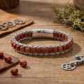 Men's Natural Stone Steel Bracelet 14060