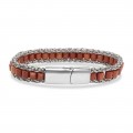 Men's Natural Stone Steel Bracelet 14060
