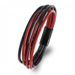 سوار رجالي جملة | تصميم أحمر وأسود