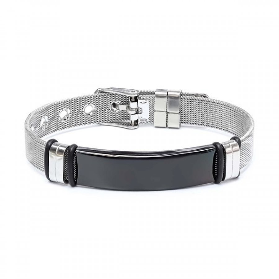 Kişiselleştirilebilir İsim Yazılabilir Ayarlanabilir Kordonlu Çelik Bileklik