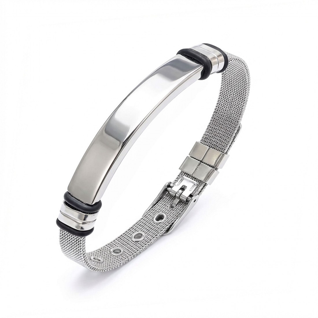 Kişiselleştirilebilir İsim Yazılabilir Ayarlanabilir Kordonlu Çelik Bileklik