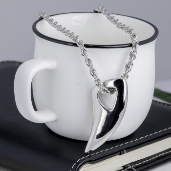 Köpekbalığı Dişi Çelik Kolye Ucu