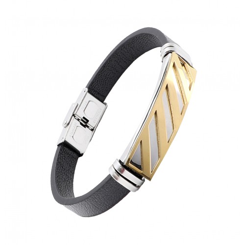 Kordonlu Erkek Çelik Bileklik