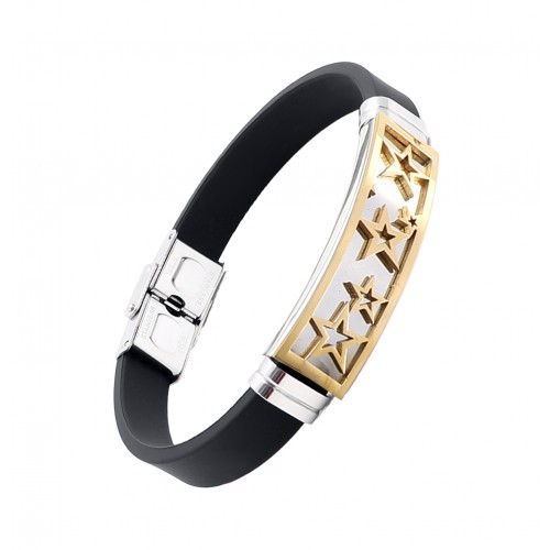 Kordonlu Erkek Çelik Bileklik