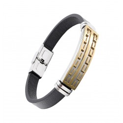 Kordonlu Erkek Çelik Bileklik