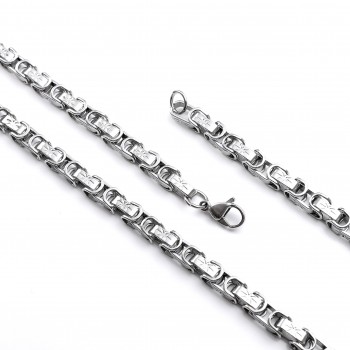 Kral Çelik Kolye 316L Ayar