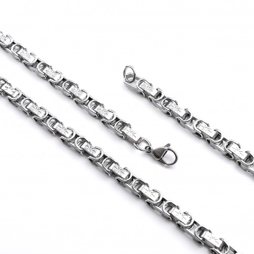 Kral Çelik Kolye 316L Ayar